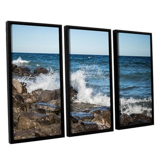 Greg Murray's 'Lake Michigan Waves' 3 Piece Gallery Wrapped Canvas Set ...