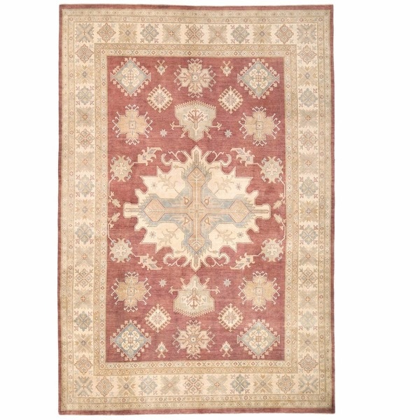 Handmade One-of-a-Kind Kazak Wool Rug (Afghanistan) - 9'11 x 14'2