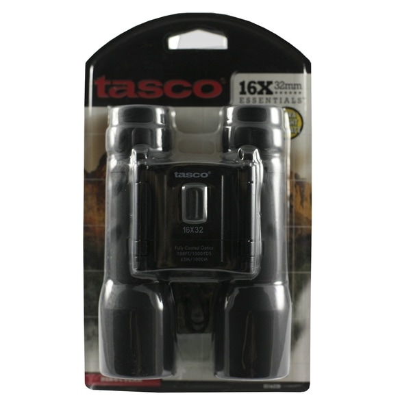 Tasco Essentials Black Aluminum/Glass 16-millimeter x 32-millimeter Roof Prism Binocular