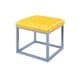 preview thumbnail 13 of 24, Chic Home Newman Leather Button-tufted Metal Frame Square Cube Ottoman