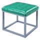 preview thumbnail 1 of 24, Chic Home Newman Leather Button-tufted Metal Frame Square Cube Ottoman