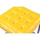 preview thumbnail 16 of 24, Chic Home Newman Leather Button-tufted Metal Frame Square Cube Ottoman