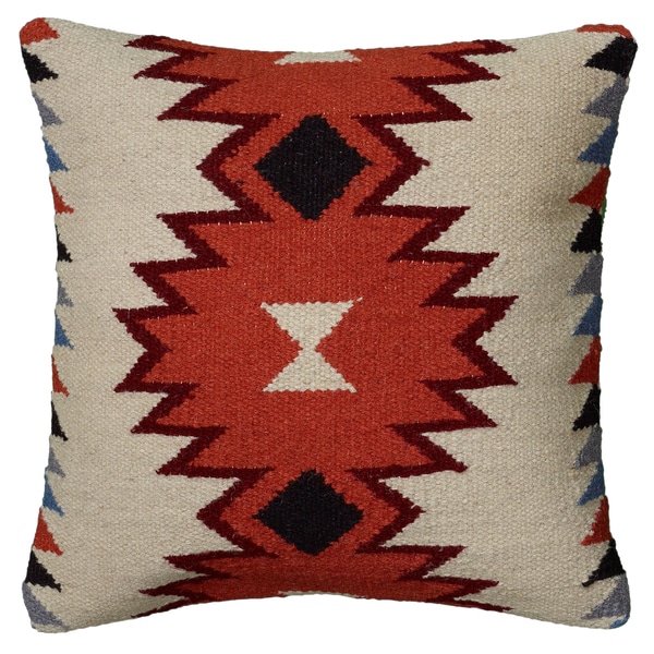 Shop Rizzy Home Woven Southwest Patterned Wool and Cotton 18-inch ...