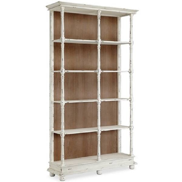 Whitney Distressed White Bookcase 11977459 Whitney Distressed White Bookcase