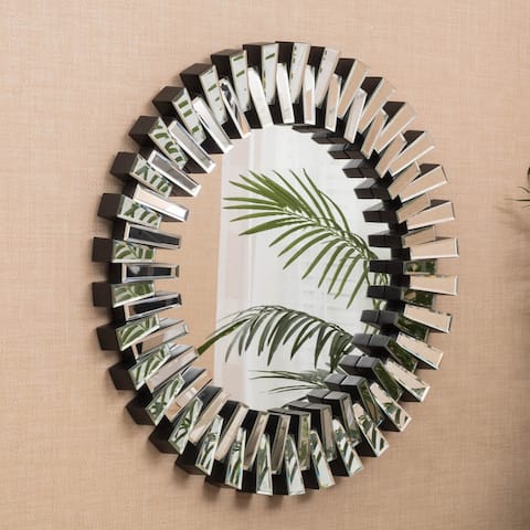 Elaina Circular Wall Mirror by Christopher Knight Home - Clear - N/A
