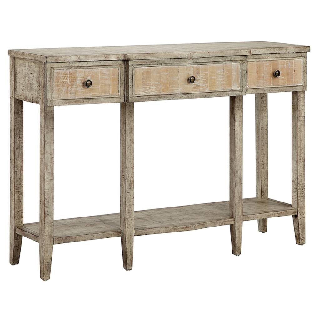 Almond Washed Oak Console Table