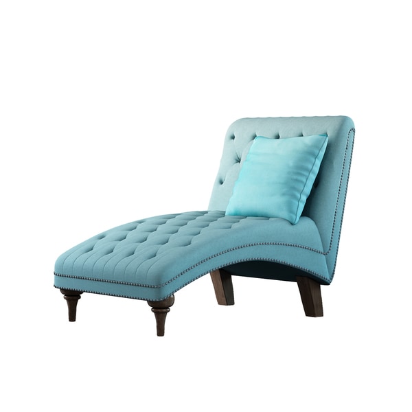 turquoise chaise