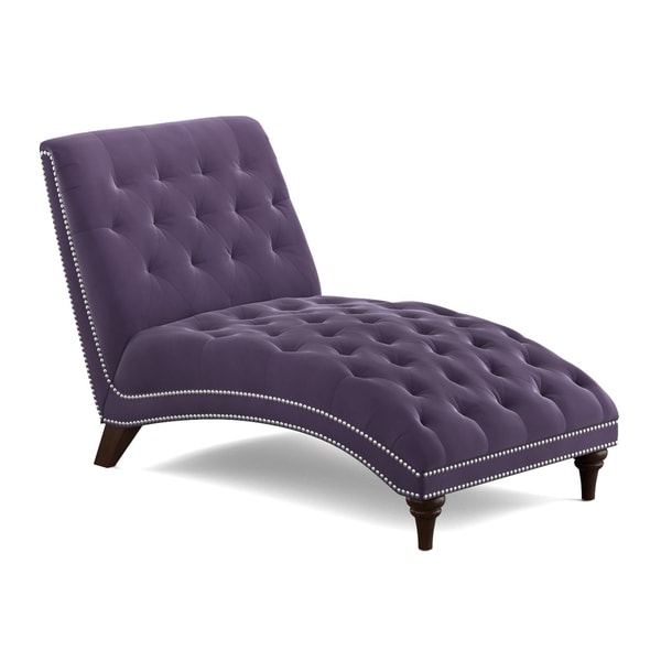 Purple discount velvet chaise