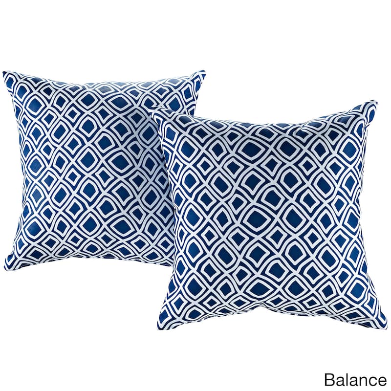 Modify Multicolored Polyester Water-resistant Throw Pillows (Set of 2) - Balance