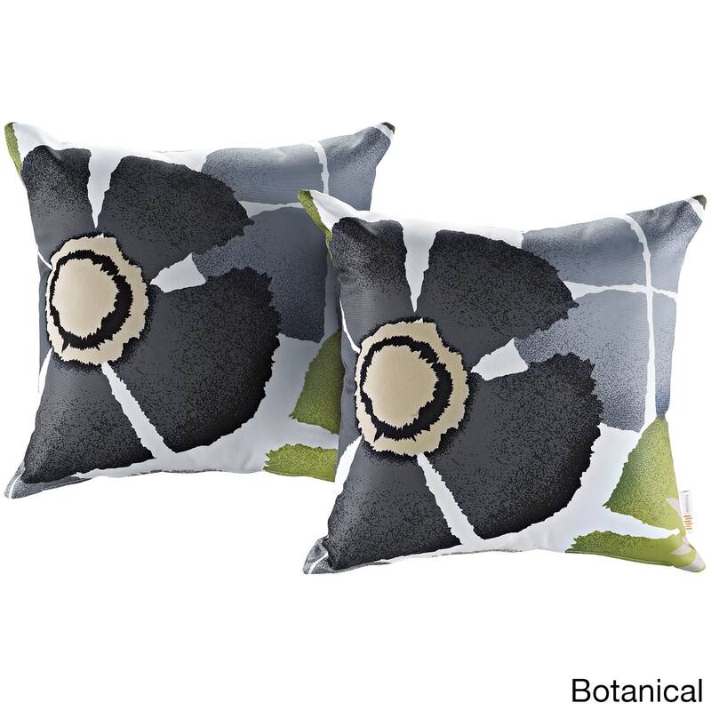 Modify Multicolored Polyester Water-resistant Throw Pillows (Set of 2)