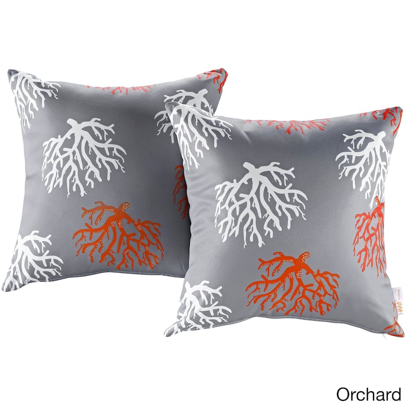 Modify Multicolored Polyester Water-resistant Throw Pillows (Set of 2)