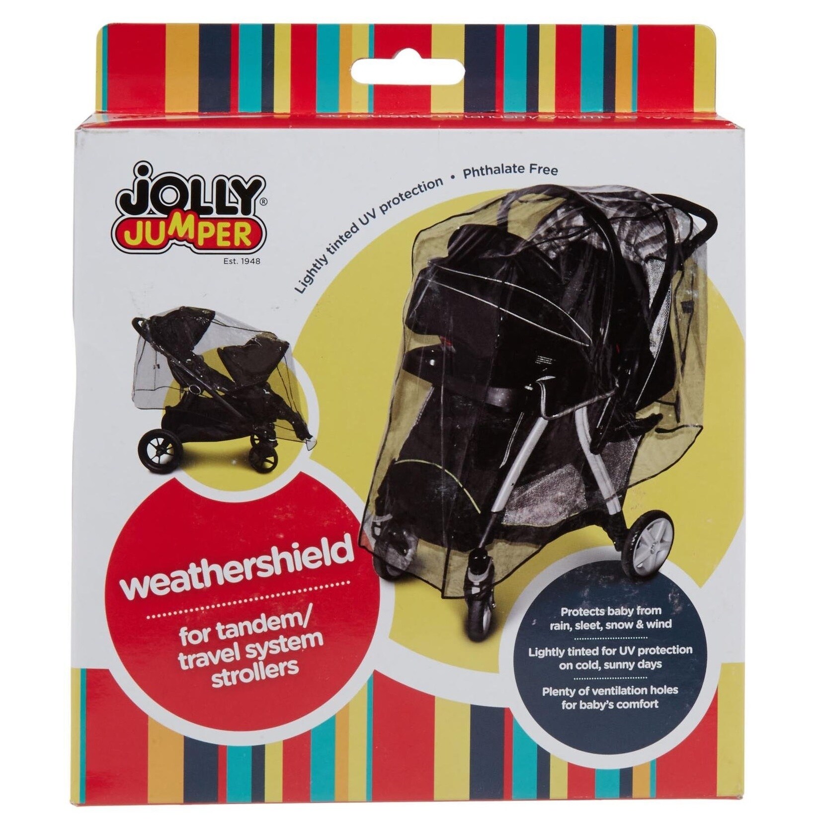 jolly jumper double stroller rain cover