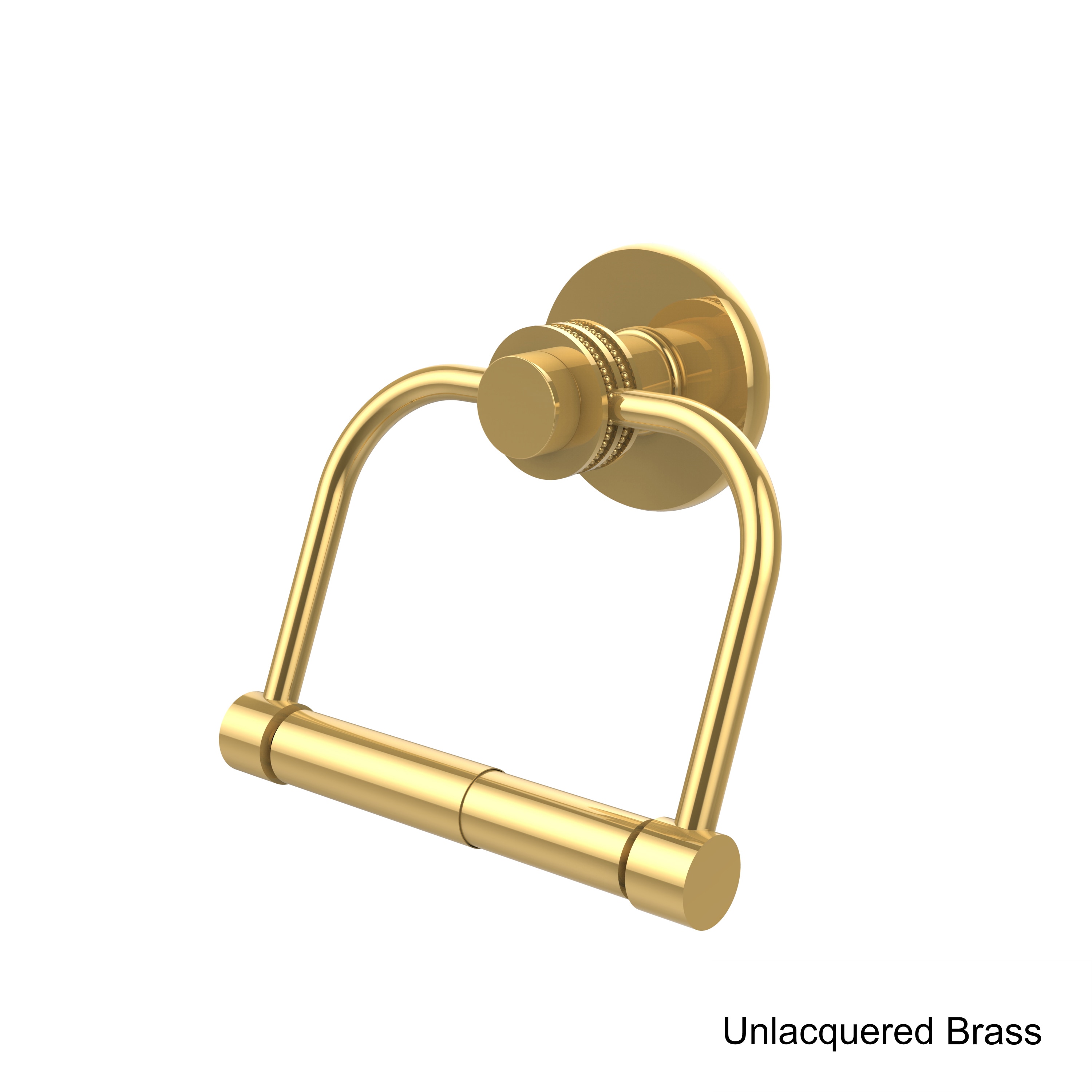 Allied Brass Mercury 6 x 2 Unlacquered Brass Solid Brass Towel Ring With  Twist Accent