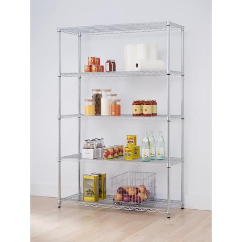 TRINITY EcoStorage® 48"W x 18"D x 72"H 5-tier NSF Shelving Rack