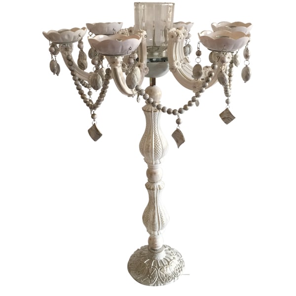 Shop 17.5inch x 28inch Beaded Candelabra Free Shipping Today