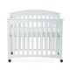 preview thumbnail 3 of 4, Child Craft Stanford Matte White Mini Folding Crib and Mattress