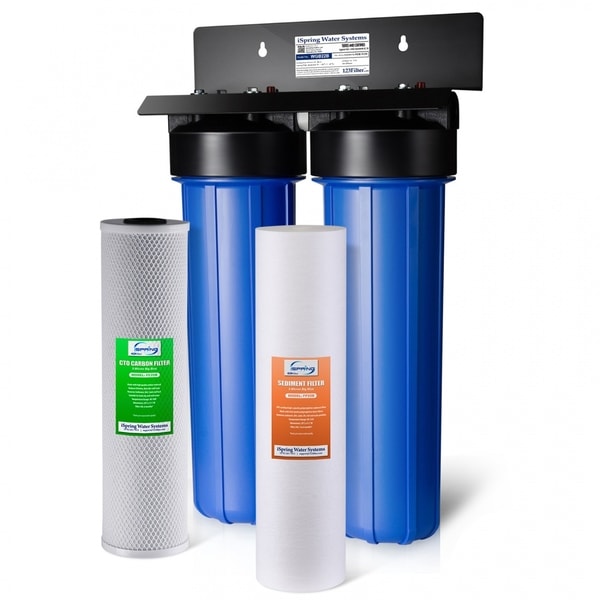iSpring WGB22B 2-stage NPT Carbon 20-inch Big Blue Whole House Water Filter