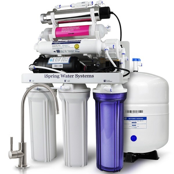 iSpring RCC1UP-AK 7-stage 100GPD Reverse Osmosis Water Filtration System