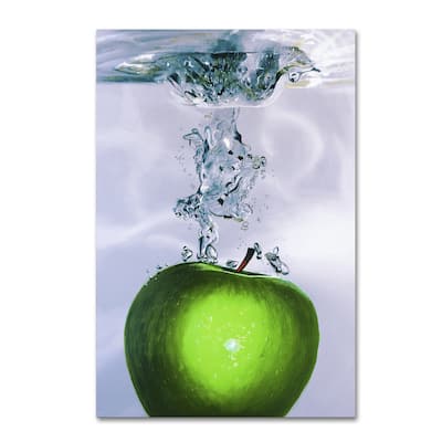 Roderick Stevens 'Apple Splash II' Canvas Art