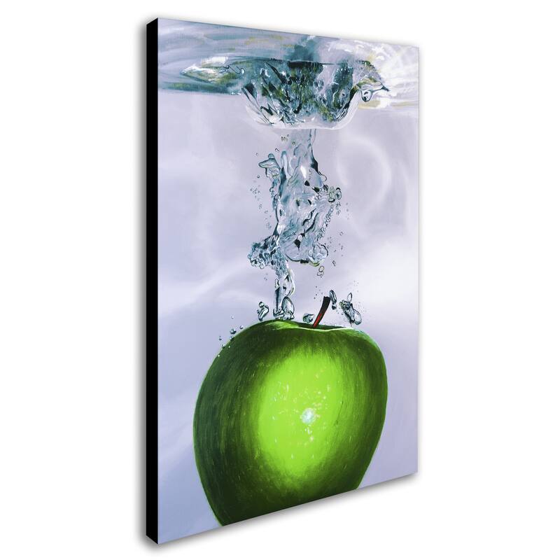 Roderick Stevens 'Apple Splash II' Canvas Art