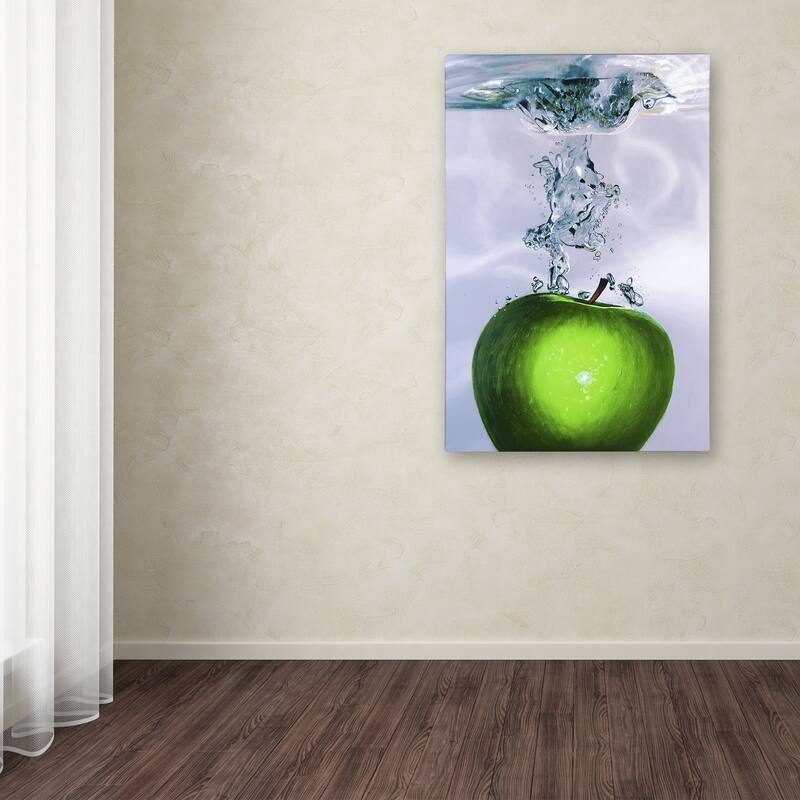 Roderick Stevens 'Apple Splash II' Canvas Art
