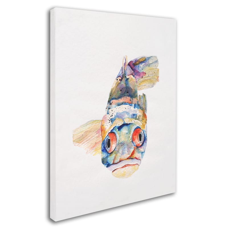 Pat Saunders-White 'Blue Fish' Canvas Art