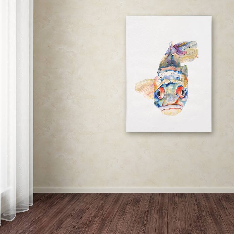 Pat Saunders-White 'Blue Fish' Canvas Art