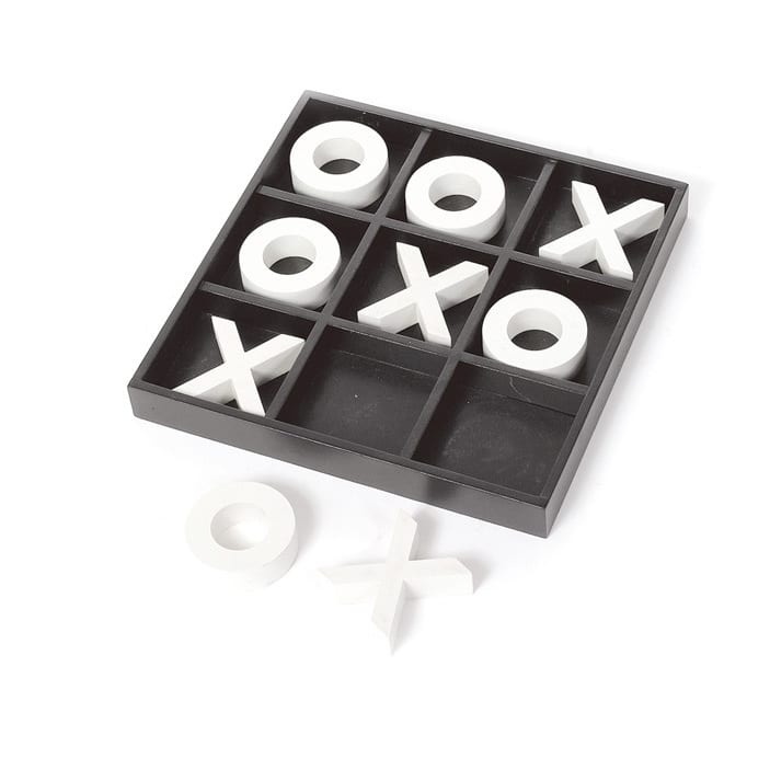 White and Black Wooden Tic Tac Toe