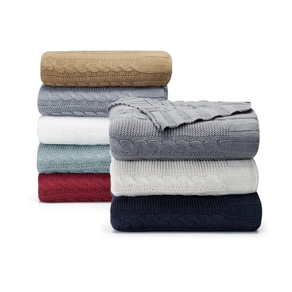 Vcny dublin cable knit throw new arrivals