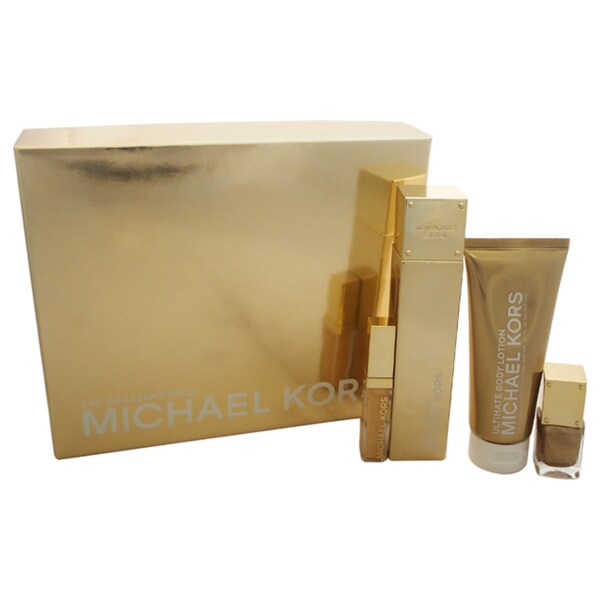 michael kors 24k brilliant gold gift set