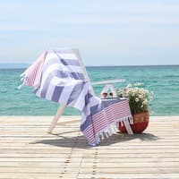 KAUFMAN - 4PC Pack 32'X62' Velour Cabana Stripe Beach Towels RED/WHITE - On  Sale - Bed Bath & Beyond - 25715815