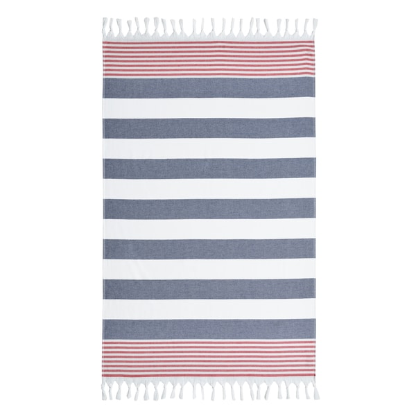 red white and blue bath towels