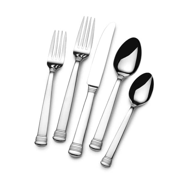 slide 2 of 2, St. James Capitol Dome 18/10 Stainless Steel 90-piece Flatware Set