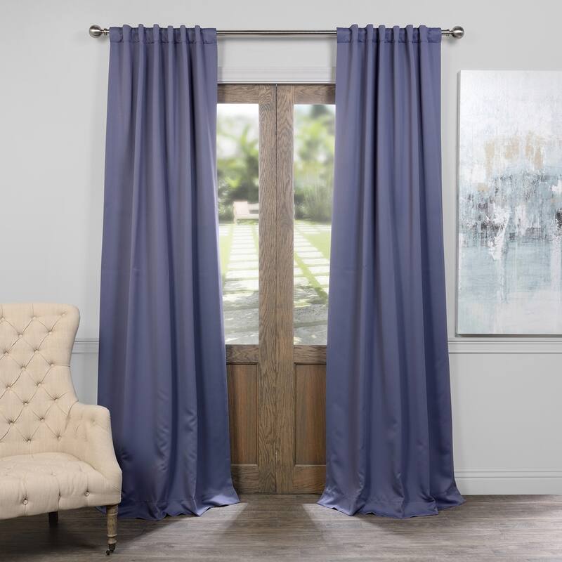 Exclusive Fabrics Room Darkening 108-inch Curtain Panel Pair