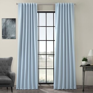 Exclusive Fabrics Thermal Insulated Solid Blackout 108-inch Curtain Panel Pair