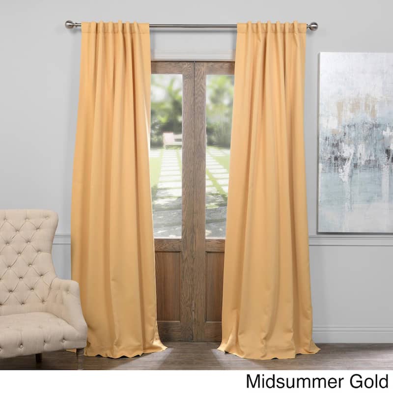 Exclusive Fabrics Room Darkening 84-inch Curtain Panel Pair (2 Panels)
