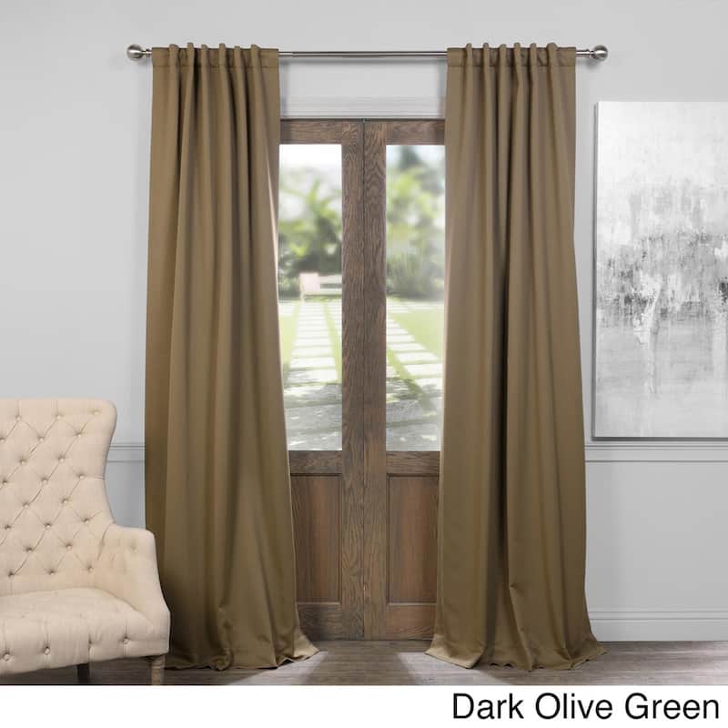 Exclusive Fabrics Room Darkening 84-inch Curtain Panel Pair (2 Panels)