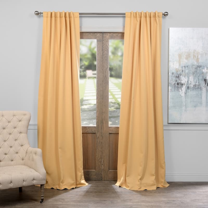 Exclusive Fabrics Room Darkening 96-inch Curtain Panel Pair (2 Panels)