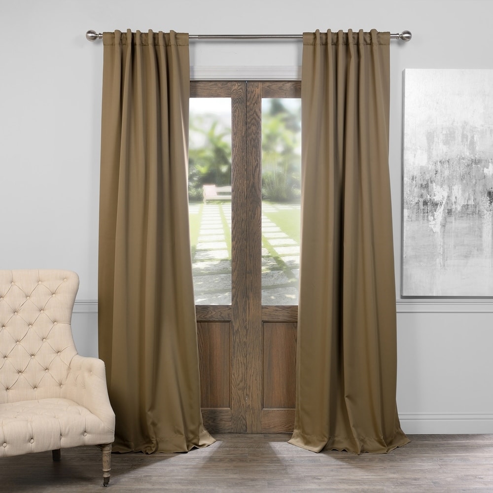 Exclusive Fabrics Room Darkening 96-inch Curtain Panel Pair (2