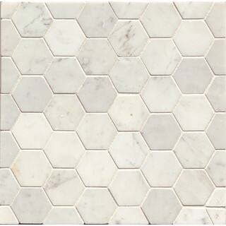 Bedrosians Tile Find Great Home Improvement Deals Ping At White Carrara Honed Stone Hexagon Mosaic Tile Box Of 10 Sheets
