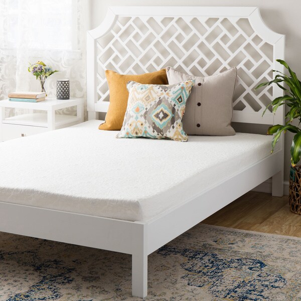 Shop Dual-layered 7-inch Short Queen Memory Foam Mattress ...