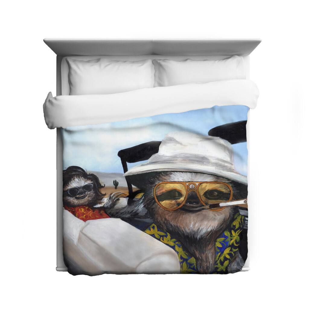 Sharp Shirter Sloth Vegas/ Las Vegas/ Funny Sloth Duvet Cover