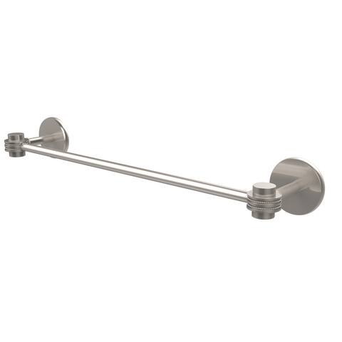 Allied Brass Satellite Orbit One Collection Brass 24-inch Towel Bar with Dotted Accents