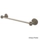 preview thumbnail 2 of 15, Allied Brass Satellite Orbit One Collection Silver Brass 36-inch Towel Bar with Twist Accents Antique Pewter