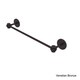 preview thumbnail 11 of 15, Allied Brass Satellite Orbit One Collection Silver Brass 36-inch Towel Bar with Twist Accents