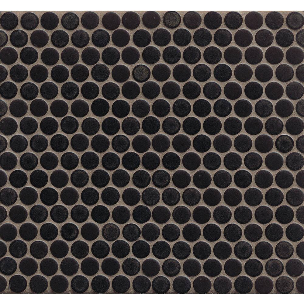 Bedrosians Penny Rounds Mosaic Matte Porcelain Tiles (Set of 10 Sheets)
