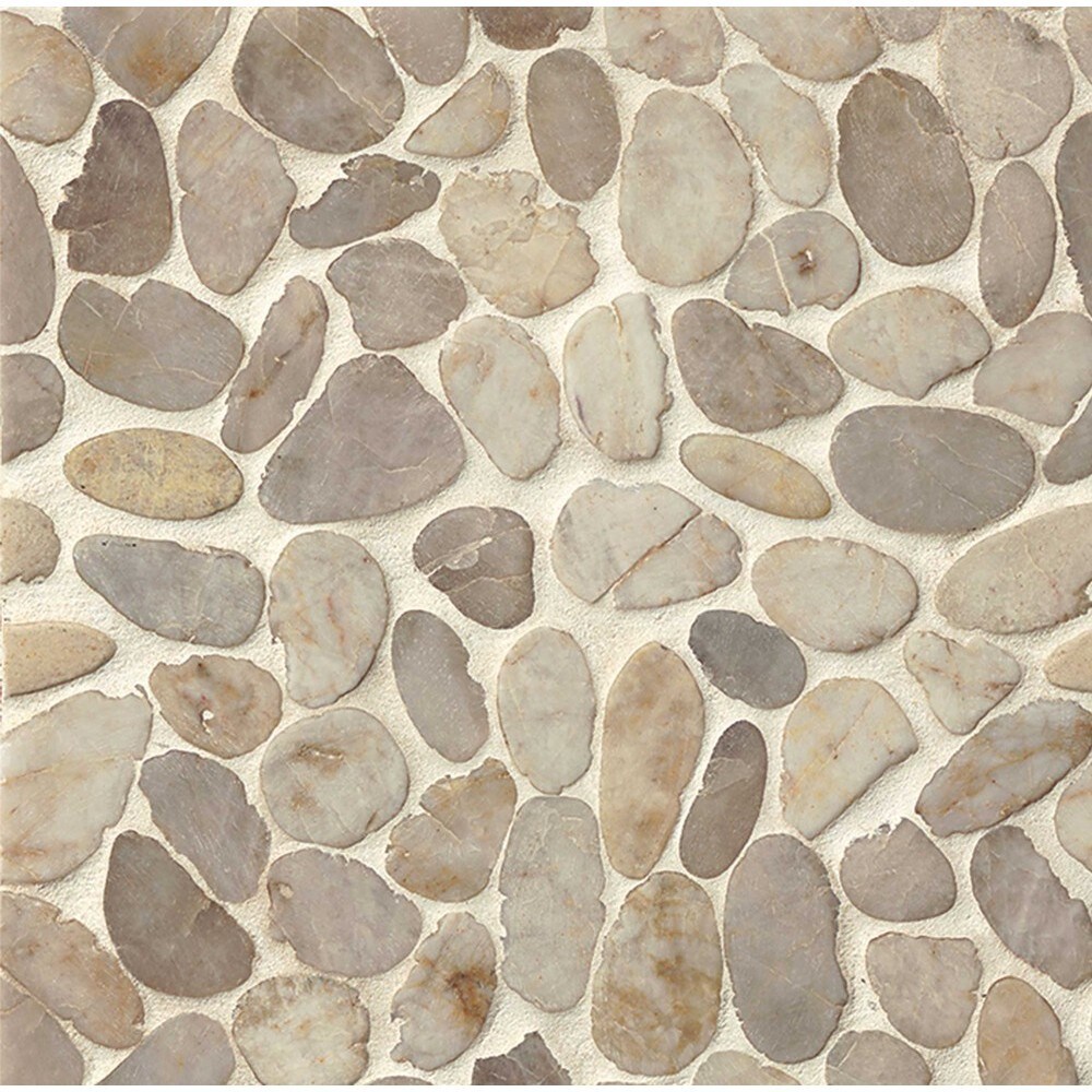 Bedrosians Sliced Pebble 12 Inch X Stone Tile Pack Bedrosians Sliced Pebble 12 Inch X
