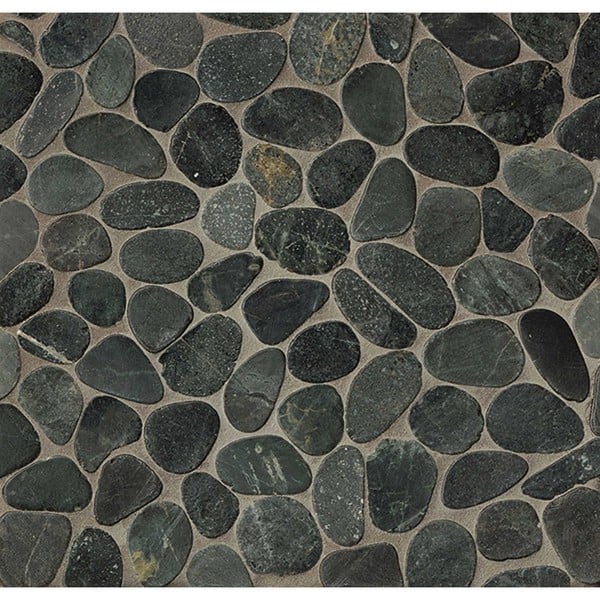 Bedrosians Glazed Sliced Pebble Antigua Multicolored Stone Bedrosians Glazed Sliced Pebble