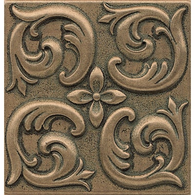 Bedrosians Wave Bronze Metal Resin Single Tile