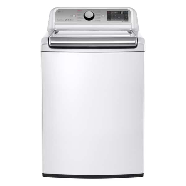 LG White 5.2cubicfoot Mega Capacity Topload Washer with Turbowash